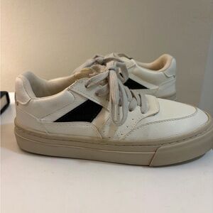 Zara Cream and Black Kids Sneakers